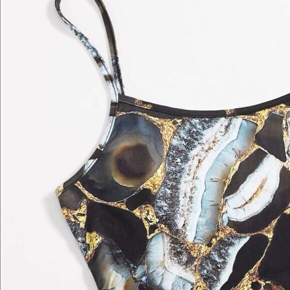 Marble Print Cami Top & Bottom - Picture 3 of 5